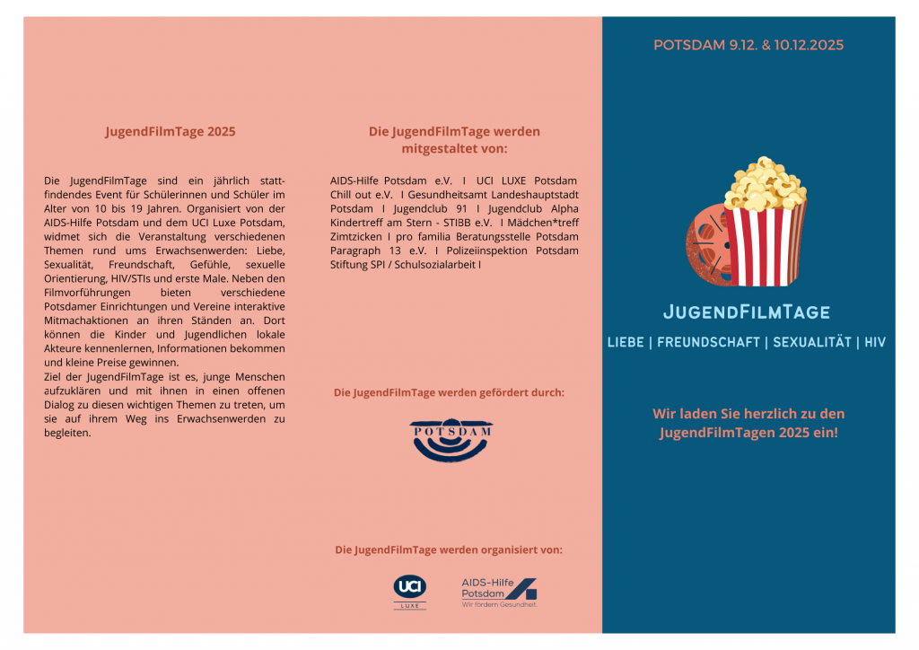 Flyer JugendFilmTage 2025